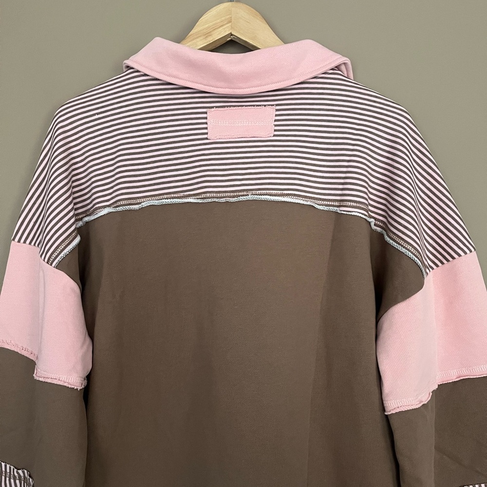 {New In} Collared Neapolitan Oversized Knit Pullover Top - Womens Medium - NWT - Picture 6 of 11